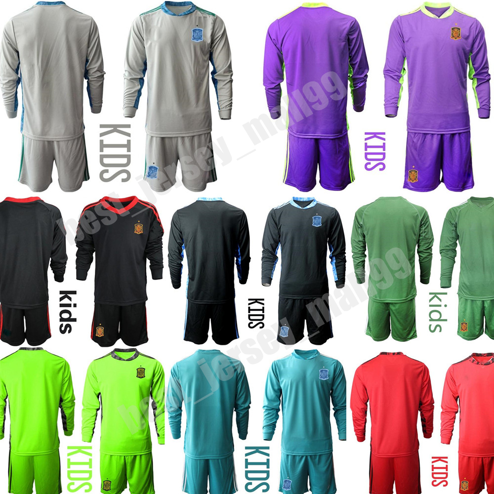 Kids Long Sleeve National Team Football DE GEA Goalkeeper Soccer Jersey Iker Casillas kit Home Away sets uniform, Colour 4
Kids Long Sleeve National Team Football DE GEA Goalkeeper Soccer Jersey Iker Casillas kit Home Away sets uniform, Colour 4