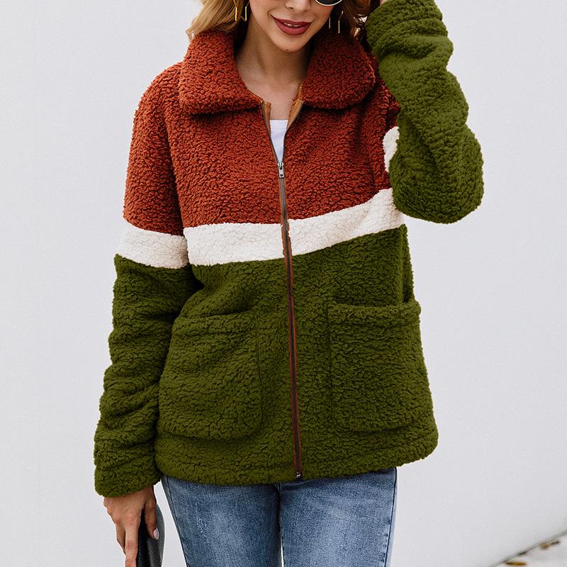 Women's Fur & Faux Patchwork Color Zipper Coat With Pockets 2021 Autumn Winter Fashion Elegant Lapel Overcoat Female Casual Wool Jacket, Black
Women's Fur & Faux Patchwork Color Zipper Coat With Pockets 2021 Autumn Winter Fashion Elegant Lapel Overcoat Female Casual Wool Jacket, Black