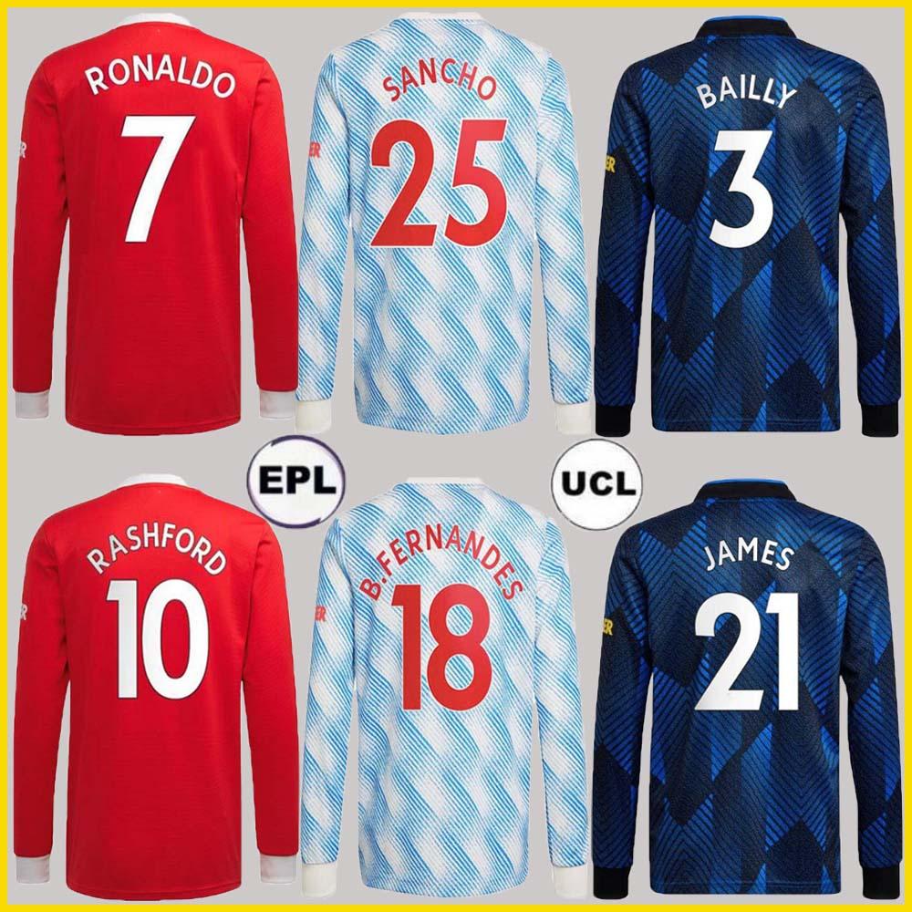 21 22 RONALDO SANCHO 25 Manchester long sleeve Man soccer jerseys R. Varane UTD Fans TOP UNiTeD BRUNO FERNANDES POGBA RASHFORD football shir, Black;yellow
21 22 RONALDO SANCHO 25 Manchester long sleeve Man soccer jerseys R. Varane UTD Fans TOP UNiTeD BRUNO FERNANDES POGBA RASHFORD football shir, Black;yellow
