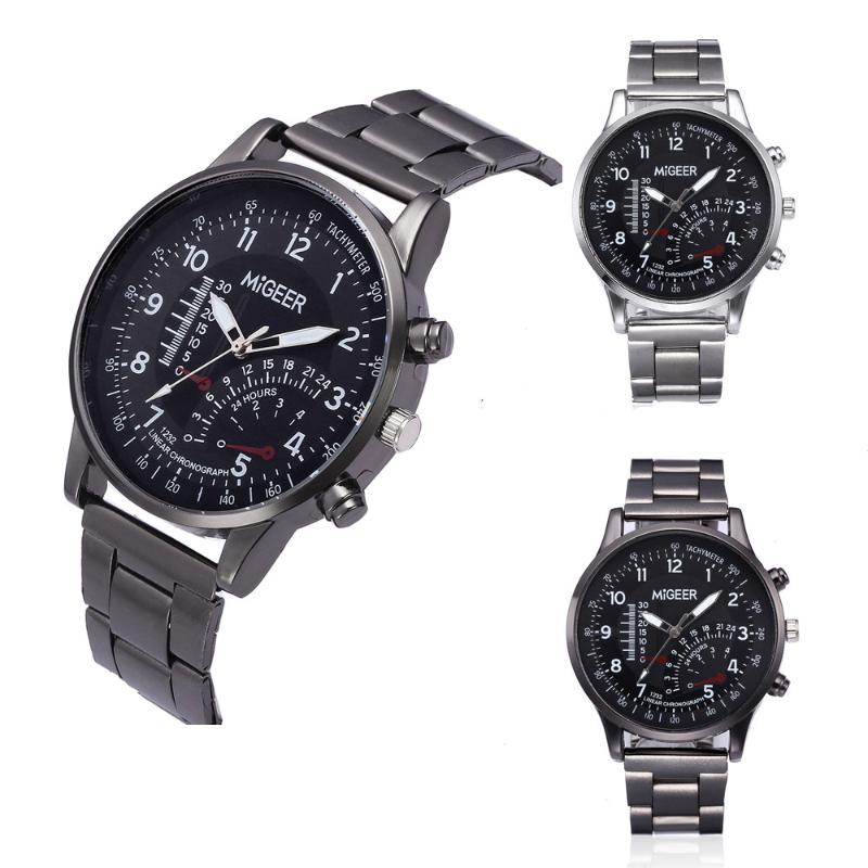 Wristwatches Stainless Steel Watches Man Analog Alloy Quartz Wrist Watch Top Wristwatch Waterproof Relogio Masculino Clock T5
Wristwatches Stainless Steel Watches Man Analog Alloy Quartz Wrist Watch Top Wristwatch Waterproof Relogio Masculino Clock T5