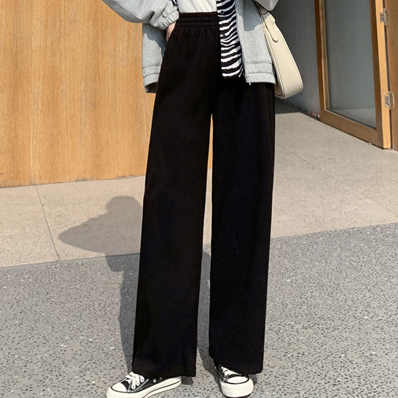 Harem Pants Women Casual Loose Korean Style Thick Knitted Sweatpants Autumn Winter Fashion Trousers Femme B0D302N 210416