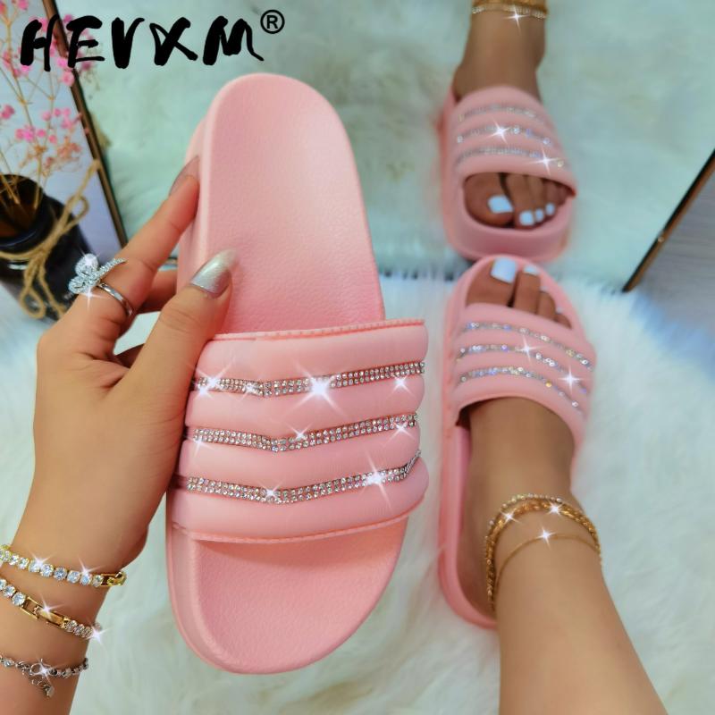 Ladies Rhinestone Shiny Slippers Summer Est Sandals Rainbow Outer Wear Platform Women's Shoes, Black
Ladies Rhinestone Shiny Slippers Summer Est Sandals Rainbow Outer Wear Platform Women's Shoes, Black