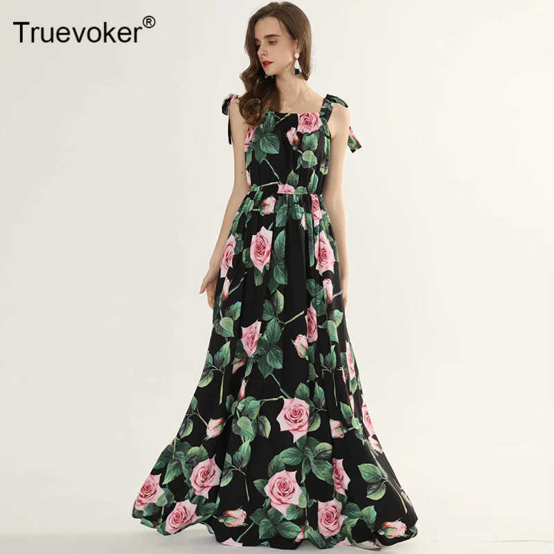 Truevoker Runway Fashion To The Floor Party Dres's Black Rose Print Spaghtti Strap Long Robe Customize Size 7XXL 210602
Truevoker Runway Fashion To The Floor Party Dres's Black Rose Print Spaghtti Strap Long Robe Customize Size 7XXL 210602