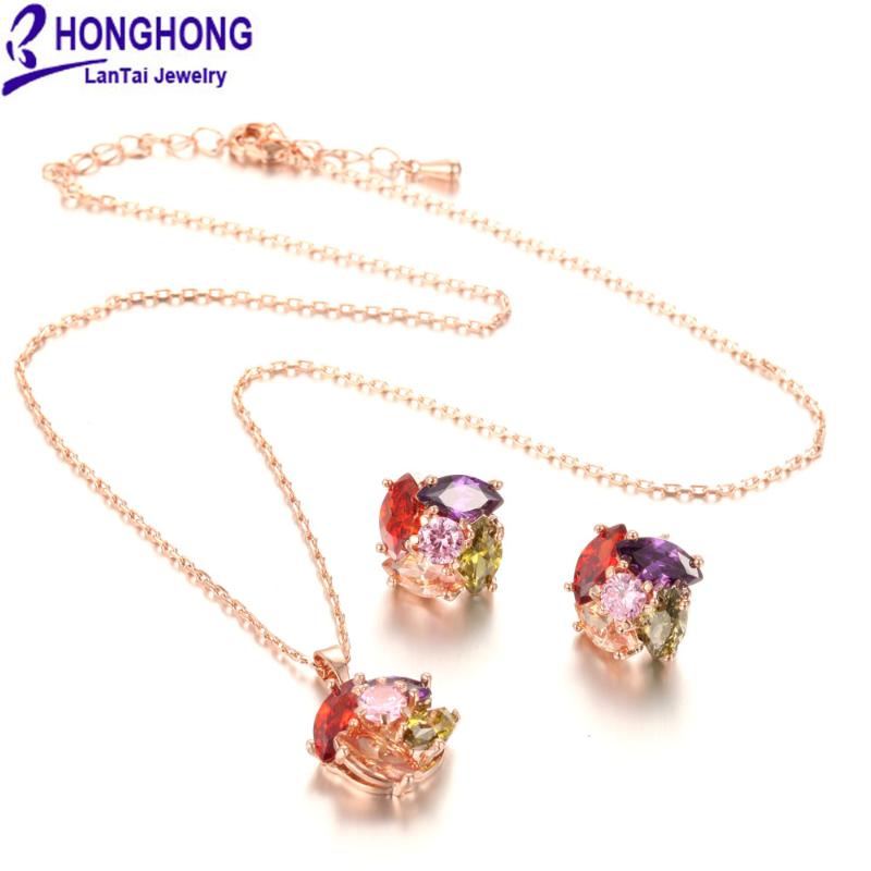 Earrings & Necklace Women's Rose Earring Two Piece Set 3A Color Zircon Bridal Jewelry 2pcs Fashion, As pic
Earrings & Necklace Women's Rose Earring Two Piece Set 3A Color Zircon Bridal Jewelry 2pcs Fashion, As pic