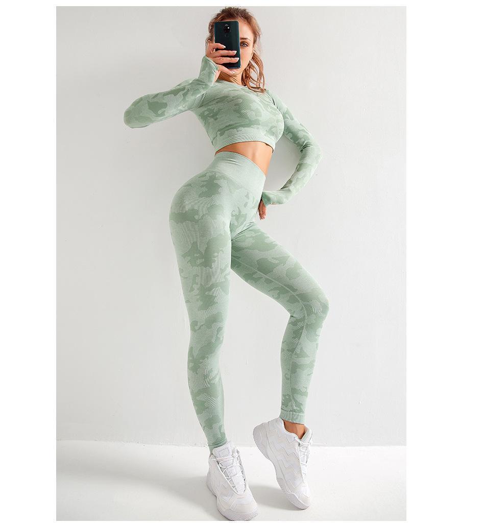High Quality Brand Designer Tracksuits Womens Cotton Yoga Suit Long Sleeve Sportwear Fitness Gymshark Sport three Piece set 3pcs outfits bra 11