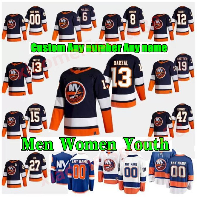 Men Women Youth Reverse Retro Jersey New York Islanders 13 Mathew Barzal Ice Hockey 27 Anders Lee 22 Mike Bossy 31 Billy Smith 5 Denis Potvin Blue White Stitched jerseys, As shown in illustration
Men Women Youth Reverse Retro Jersey New York Islanders 13 Mathew Barzal Ice Hockey 27 Anders Lee 22 Mike Bossy 31 Billy Smith 5 Denis Potvin Blue White Stitched jerseys, As shown in illustration
