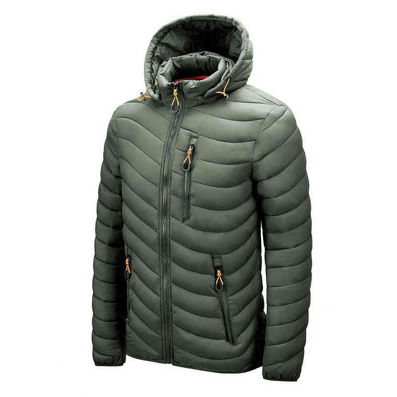 Warm Jacket Men Windbreaker Latest Spring Autumn Hooded Soft Parkas Men's Fashion Casual High Quality Jacket Coat Male 211130