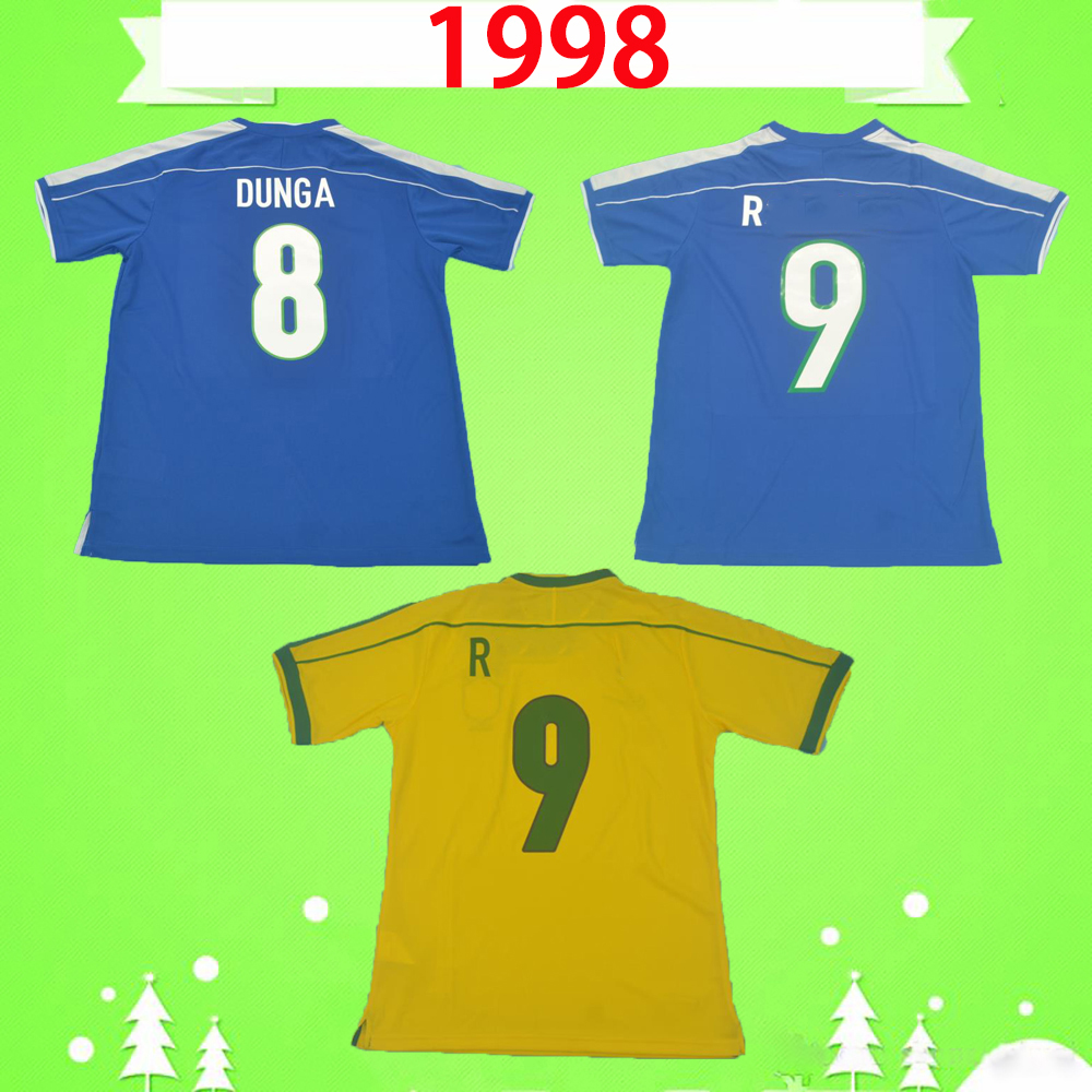 1998 Retro Soccer Jerseys home yellow Maillot Vintage 99 Classic Football Shirts Brasil Camisetas de Futbol #9 #8 DUNGA -2XL
1998 Retro Soccer Jerseys home yellow Maillot Vintage 99 Classic Football Shirts Brasil Camisetas de Futbol #9 #8 DUNGA -2XL