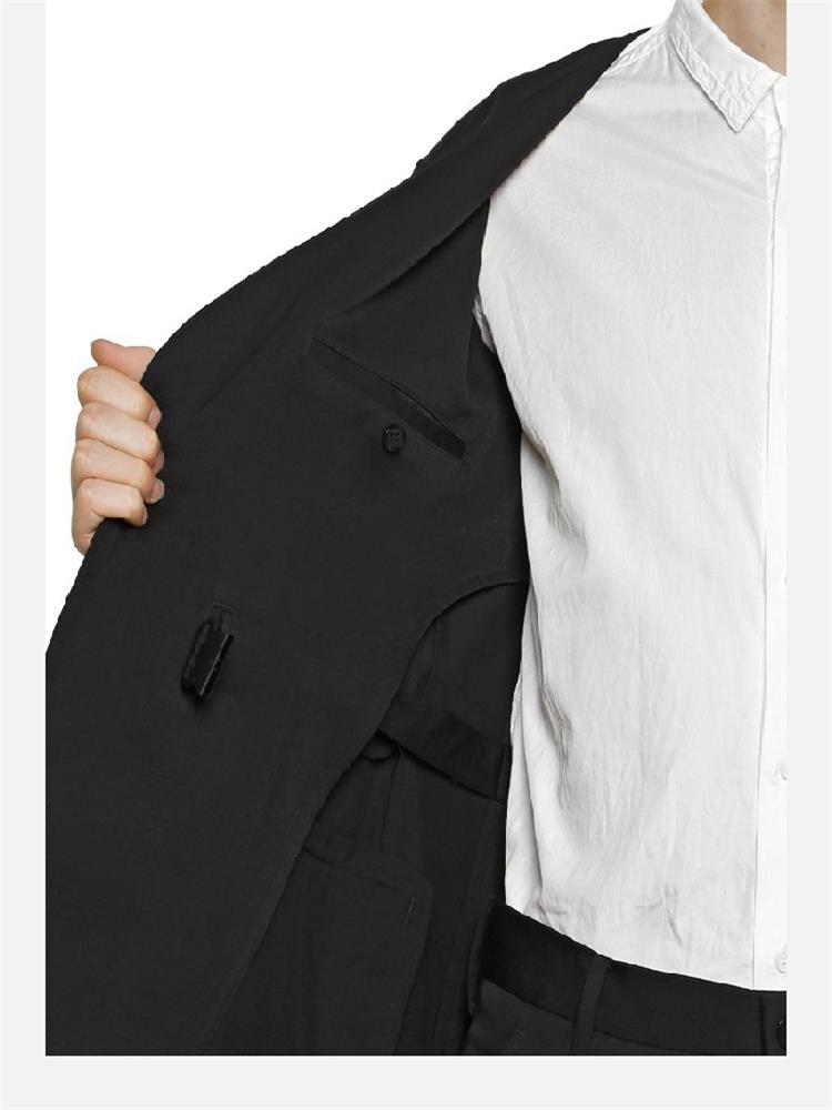 Stars With A Large Male Original Fashion Trend Personality Asymmetrical Show Strapless Casual Jacket Suit Men's Suits & Blazers