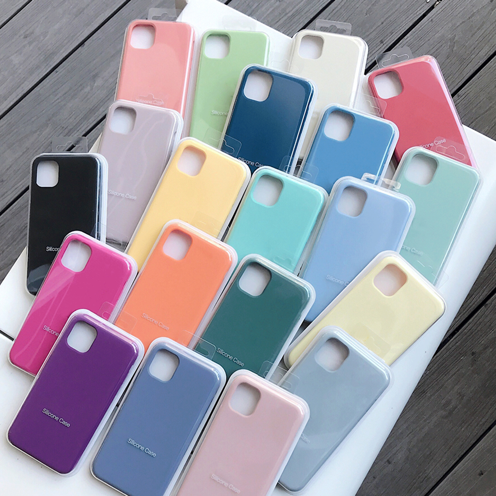 Original Official Liquid Silicone Cases For Apple iPhone SE 2 11 12Mini X XR XS Shockproof Soft Cover case 12 Pro Max 7 6 8 6S Plus With Box Logo
Original Official Liquid Silicone Cases For Apple iPhone SE 2 11 12Mini X XR XS Shockproof Soft Cover case 12 Pro Max 7 6 8 6S Plus With Box Logo