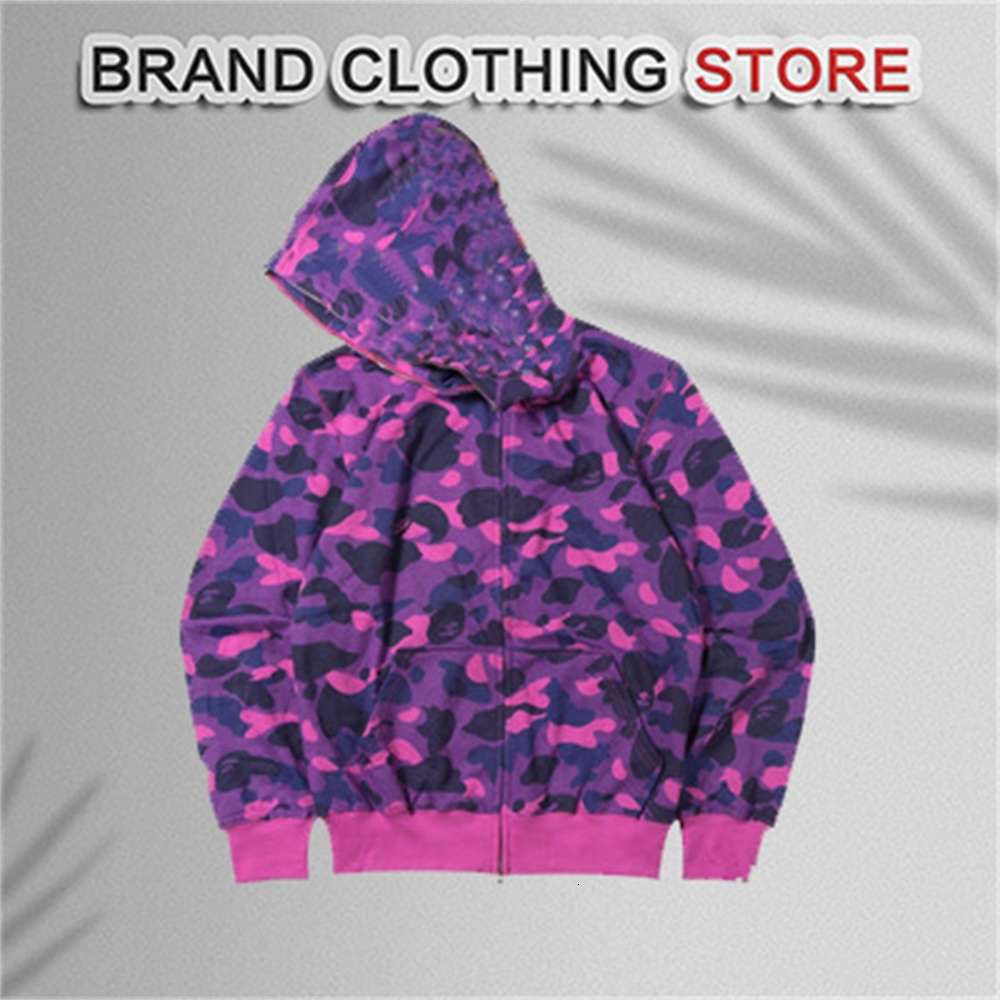 2021 Luxury designer hoodie est Lover camouflage shark print cotton sweater hoodie men's casual fuchsia camouflage cardigan hooded jacket -2XL size
2021 Luxury designer hoodie est Lover camouflage shark print cotton sweater hoodie men's casual fuchsia camouflage cardigan hooded jacket -2XL size