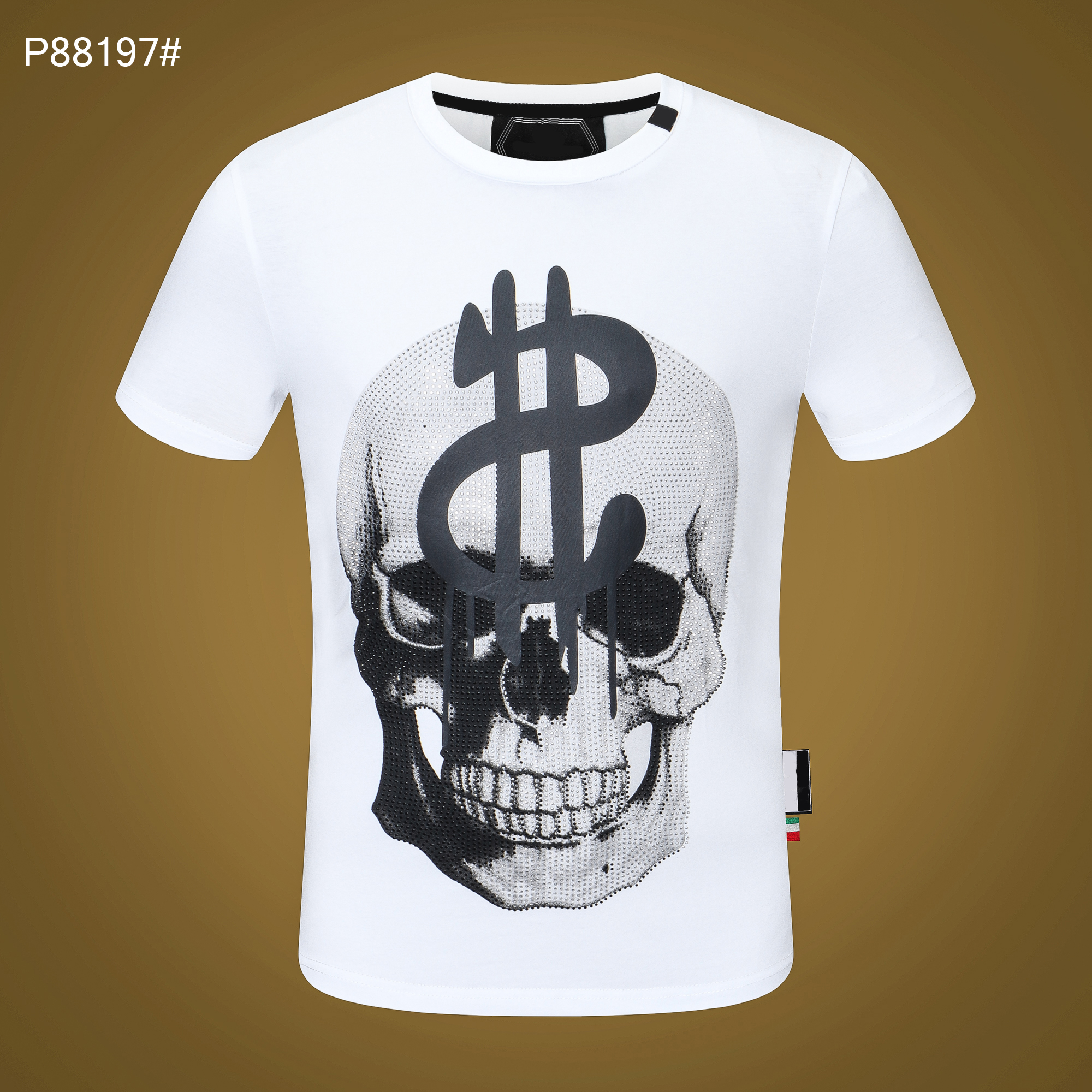 Men's T -shirt round neck printed Phillip plain teddy bear cartoon personality hot diamond print summer slim short sleeve pp, Picture color
Men's T -shirt round neck printed Phillip plain teddy bear cartoon personality hot diamond print summer slim short sleeve pp, Picture color