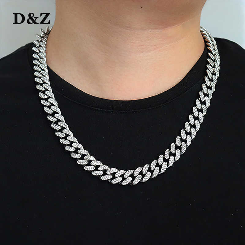 D&Z Hip Hop 13mm Cuban Link Chain For Men Iced Out Bling Cuban Chain Rhinestone Chaine Homme Fashion Jewelry Wholesale P0809
D&Z Hip Hop 13mm Cuban Link Chain For Men Iced Out Bling Cuban Chain Rhinestone Chaine Homme Fashion Jewelry Wholesale P0809