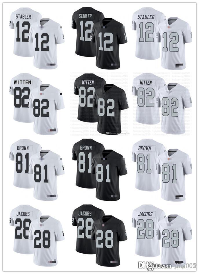 Men Women Youth 82 JasonWitten 81 Tim Brown 12 Kenny Stabler 8 Marcus Mariota 28 Josh Jacobs black White Football Jerseys, Black;red
Men Women Youth 82 JasonWitten 81 Tim Brown 12 Kenny Stabler 8 Marcus Mariota 28 Josh Jacobs black White Football Jerseys, Black;red