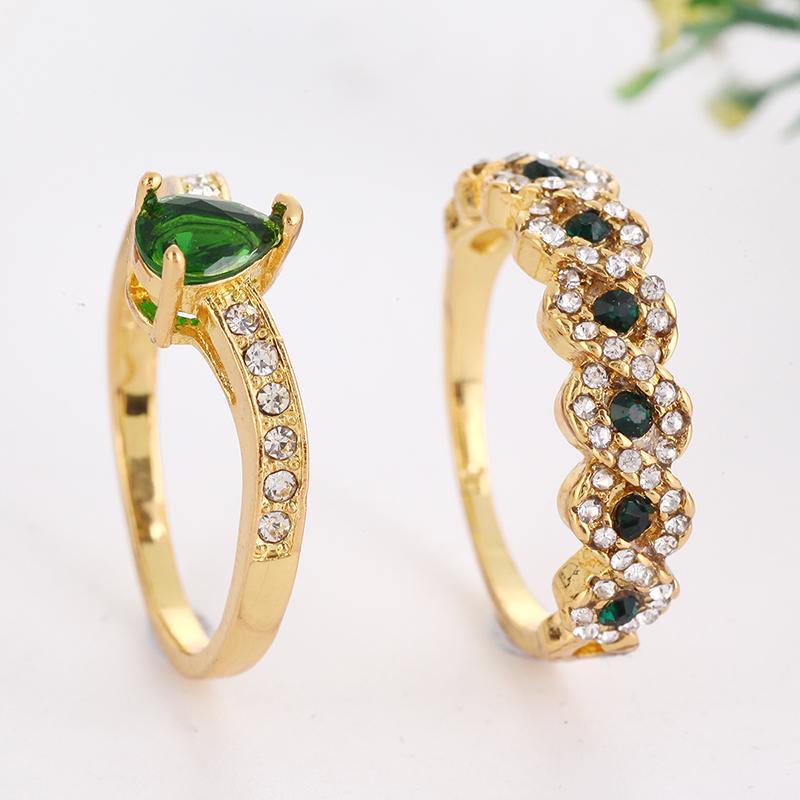 Cluster Rings 2 Psc Green Stone Luxury Ring Set Fashion Lady Engagement Wedding Jewelry Accessories For Women Girl Friend Gift
Cluster Rings 2 Psc Green Stone Luxury Ring Set Fashion Lady Engagement Wedding Jewelry Accessories For Women Girl Friend Gift