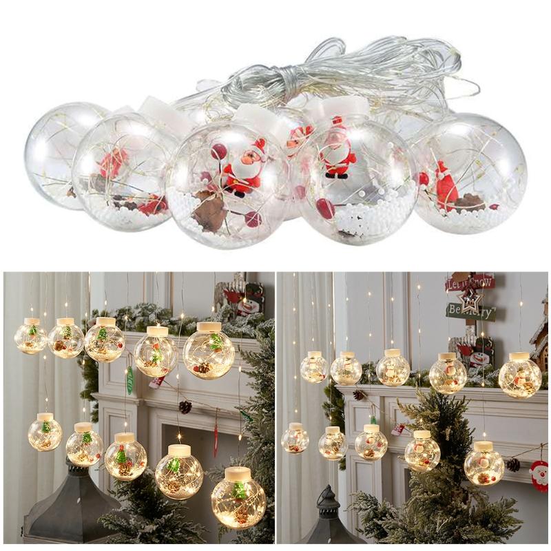 Christmas Decorations Led Curtain String Light Ball Santa Snowman Making A Wish For Party Home Indoor Outdoor Decoration
Christmas Decorations Led Curtain String Light Ball Santa Snowman Making A Wish For Party Home Indoor Outdoor Decoration