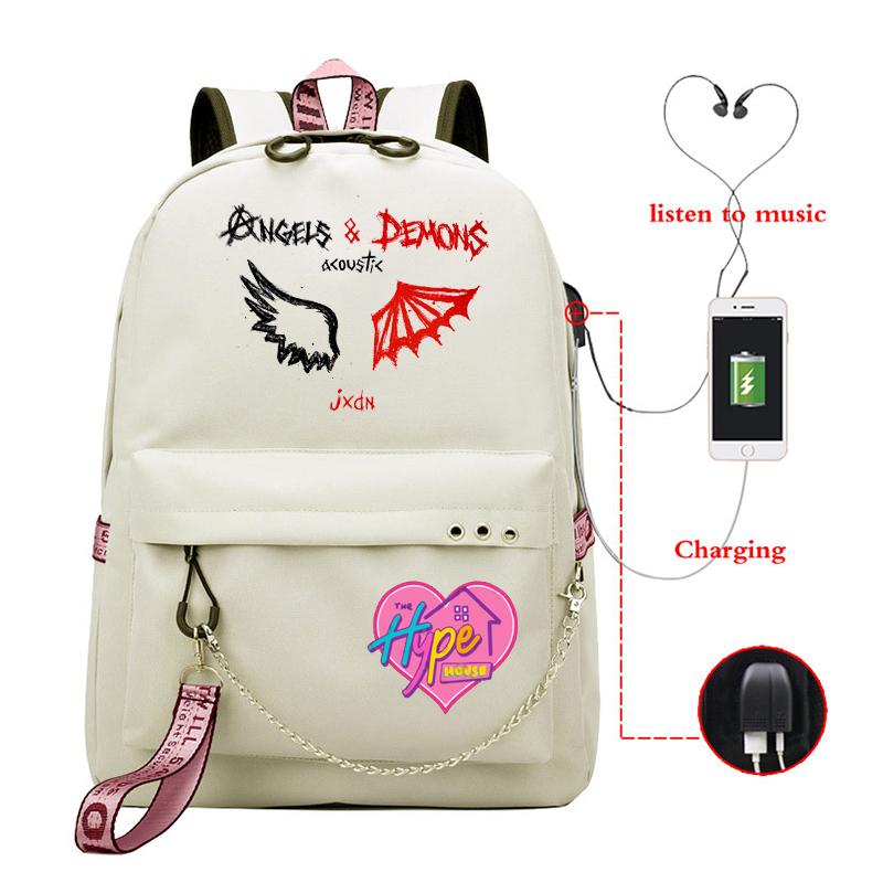 Backpack 2021 Mochilas Escolares School Bags Teenager Girls The Hype House Jaden Hossler Print Backpacks Bag Usb Charging Package, 810-bp2-5-5
Backpack 2021 Mochilas Escolares School Bags Teenager Girls The Hype House Jaden Hossler Print Backpacks Bag Usb Charging Package, 810-bp2-5-5
