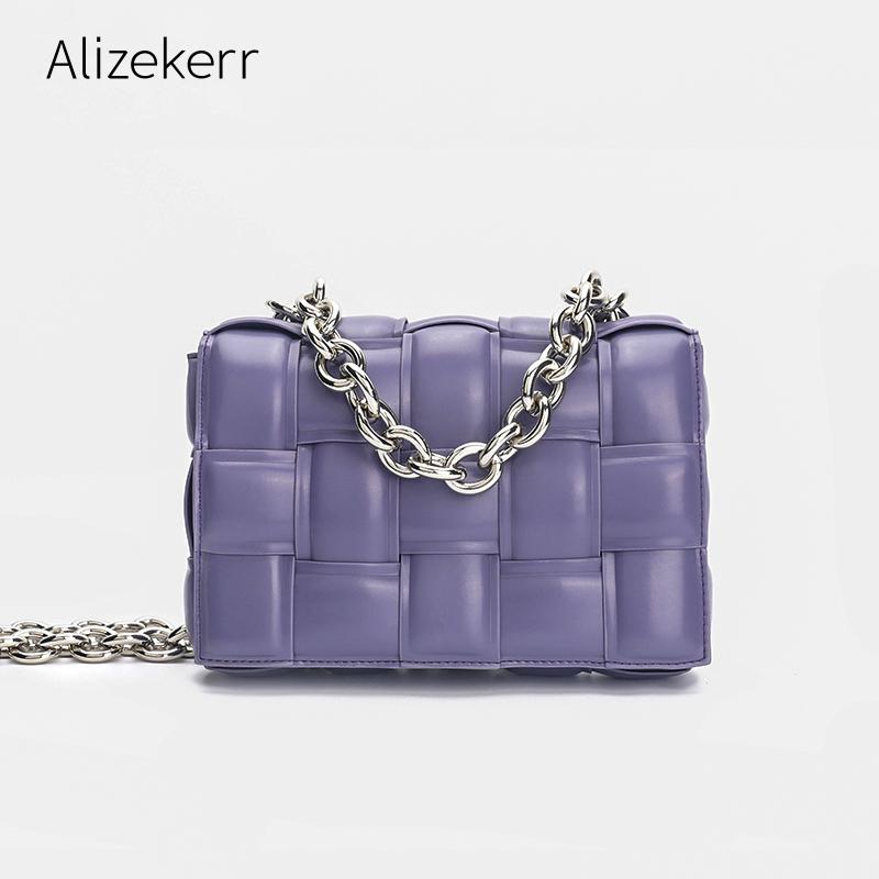 Evening Bags Thick Metal Chain Shoulder Designer Woven Soft Square Crossbody For Women Fashion Light Blue Handbag Top Quality
Evening Bags Thick Metal Chain Shoulder Designer Woven Soft Square Crossbody For Women Fashion Light Blue Handbag Top Quality