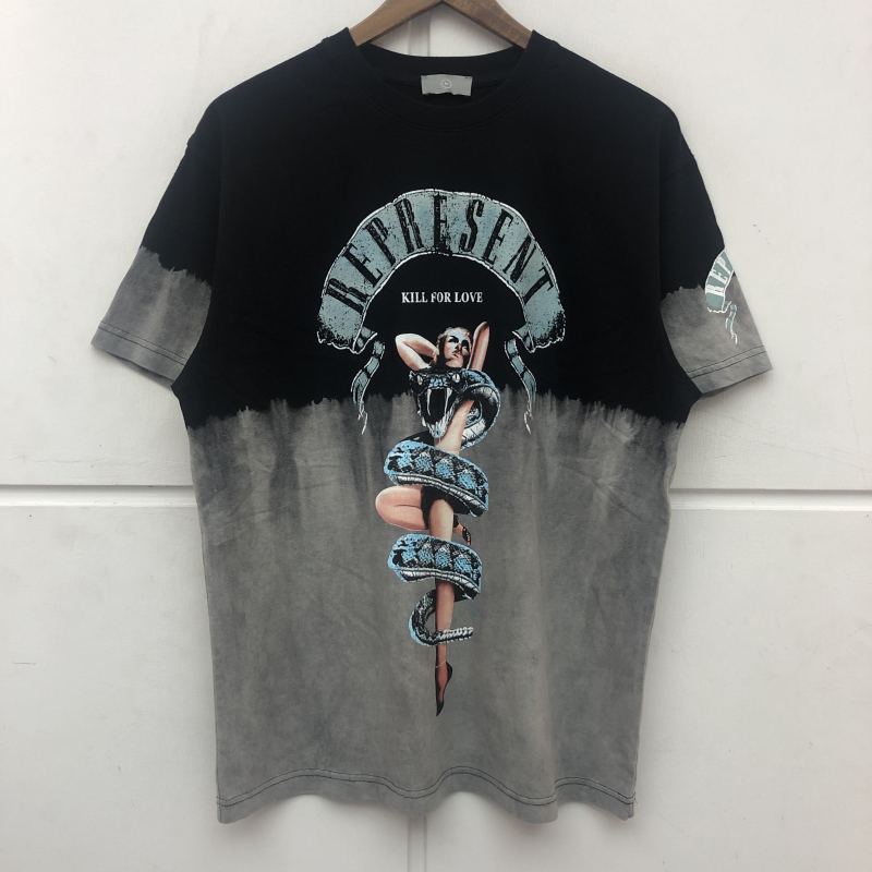 Tie-dye Patchwork T shirt Men Women High Quality Vintage Tee Slightly Loose Make Old Tops Short Sleeve, Gray
Tie-dye Patchwork T shirt Men Women High Quality Vintage Tee Slightly Loose Make Old Tops Short Sleeve, Gray