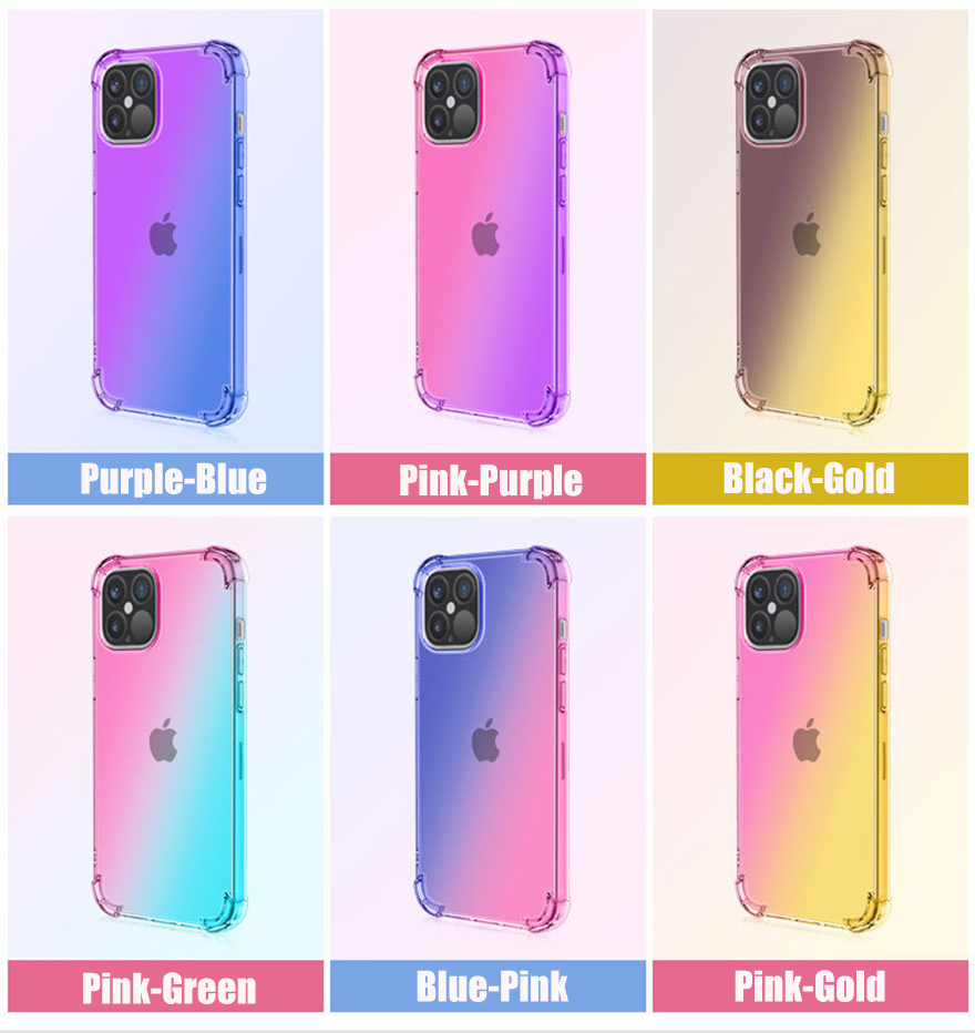 Air Cushion Gradient Clear Transparent Shockproof Soft Rubber TPU Silicone Case Cover For iPhone 13 Pro Max 12 Mini 11 XS XR X 8 7 6 6S Plus SE
Air Cushion Gradient Clear Transparent Shockproof Soft Rubber TPU Silicone Case Cover For iPhone 13 Pro Max 12 Mini 11 XS XR X 8 7 6 6S Plus SE