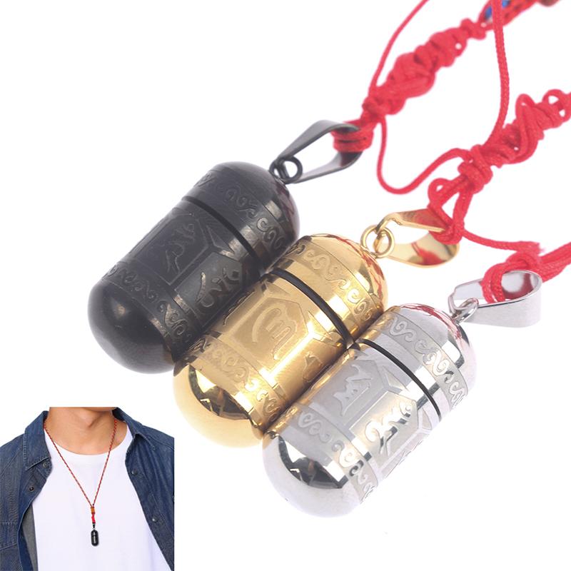 Pendant Necklaces 1PC Six Words Openable Necklace Women Men OM Mantra Prayer Wheel Bottle Urn Stainless Steel Jewelry Accessories
Pendant Necklaces 1PC Six Words Openable Necklace Women Men OM Mantra Prayer Wheel Bottle Urn Stainless Steel Jewelry Accessories