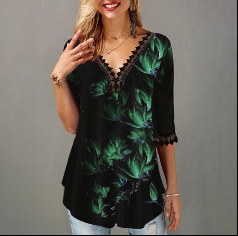 women blouses plus size 5x pullovers blouse shirt boho print lace splice womens v neck loose casual summer female, White
women blouses plus size 5x pullovers blouse shirt boho print lace splice womens v neck loose casual summer female, White