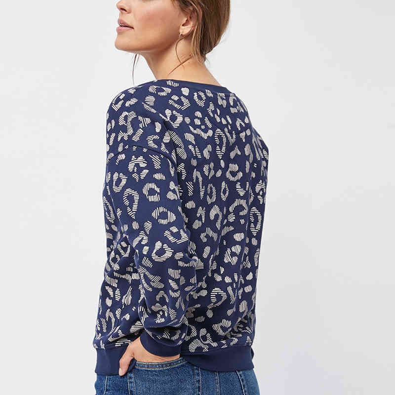 New Autumn Hoodies Women O Neck Printed Sweatshirt Casual Long Sleeve Pullover Sweatshirts Ladies Leisure Hoodie Tunic 210414