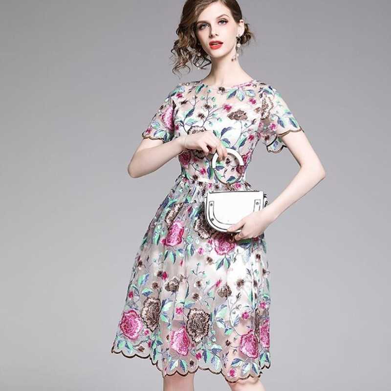 ZAWFL Summer Short Sleeve O-neck Party Dress Women Runway Floral Bohemian Flower Embroidered Beach Boho Mesh Dresses Vestido 210525, Picture color
ZAWFL Summer Short Sleeve O-neck Party Dress Women Runway Floral Bohemian Flower Embroidered Beach Boho Mesh Dresses Vestido 210525, Picture color