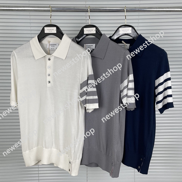 2021 Fashion Tb Thom Brand Polo Shirts Men Women Casual Slim Cotton Summer Short Sleeve Striped Breathable Clothing, White
2021 Fashion Tb Thom Brand Polo Shirts Men Women Casual Slim Cotton Summer Short Sleeve Striped Breathable Clothing, White