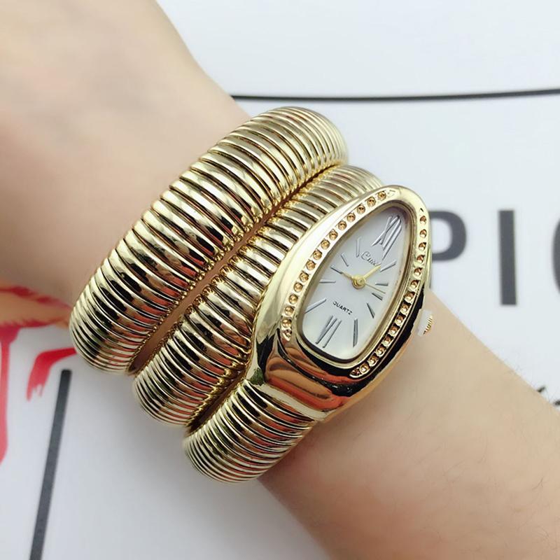 Women Watch Cool Snake Bangle Watche Quartz Gold Diamond Wristwatch Fashion Ladies Wristwatches, Style2
Women Watch Cool Snake Bangle Watche Quartz Gold Diamond Wristwatch Fashion Ladies Wristwatches, Style2