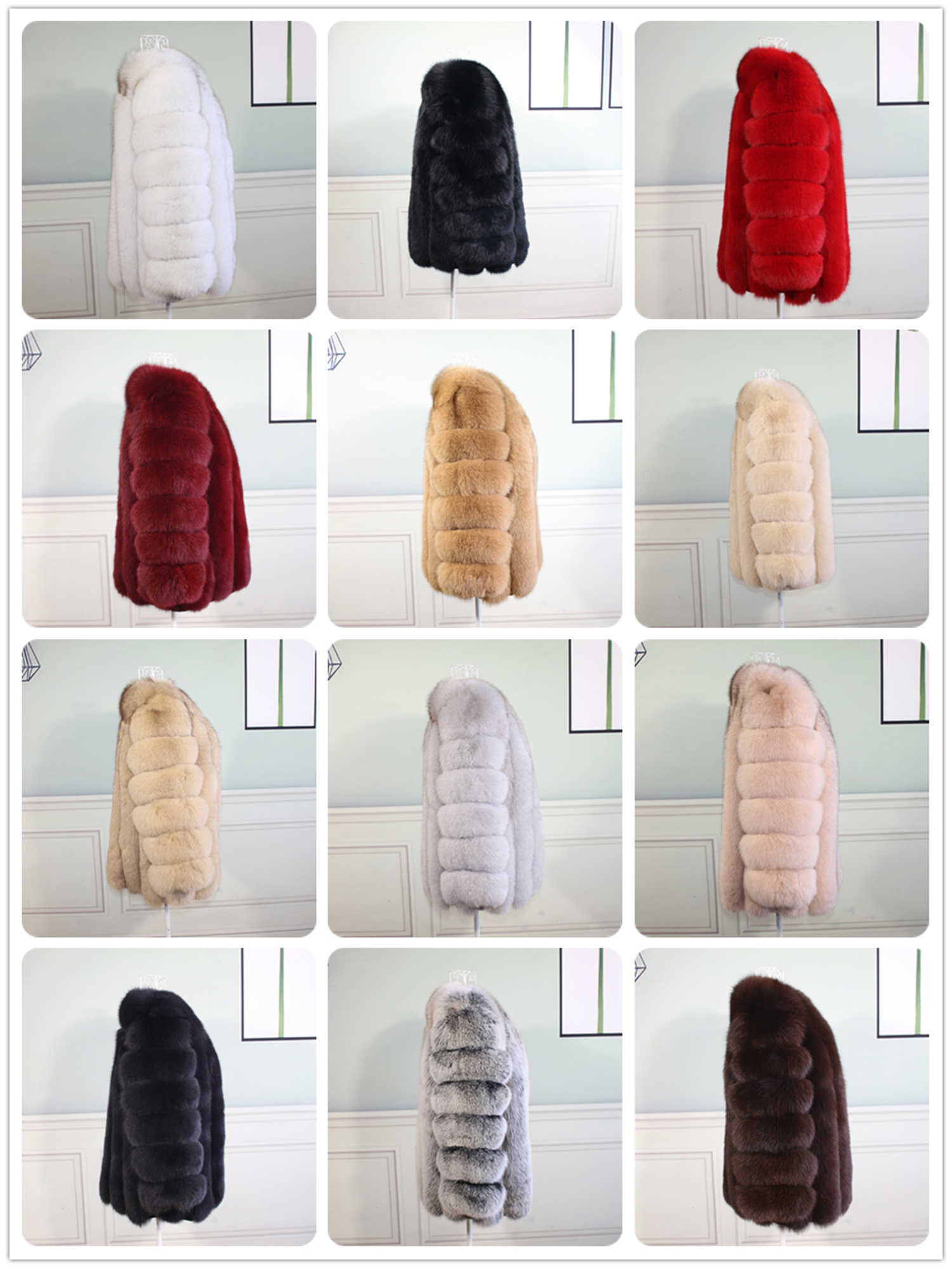 Large size ladies winter fur jacket long sleeve winter jacket ladies real fur coat leather jacket 211019