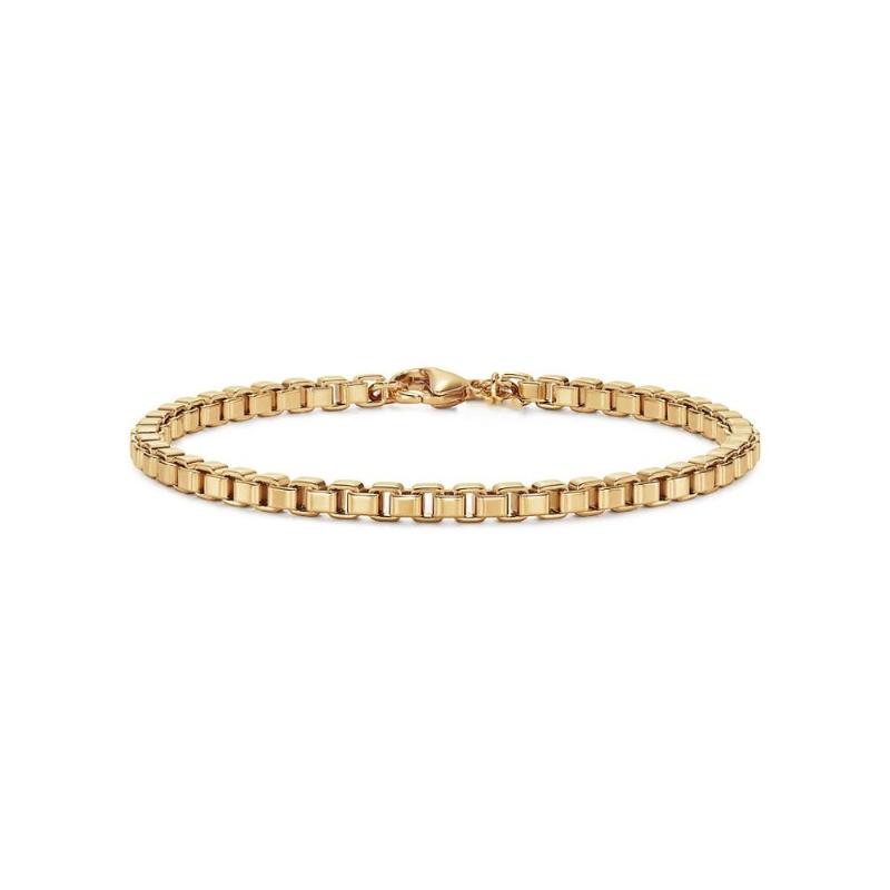 Runda High Quality Venetian Link Bracelet In Metal Stainless Steel For Men Women Classic Jewelry Link Chain