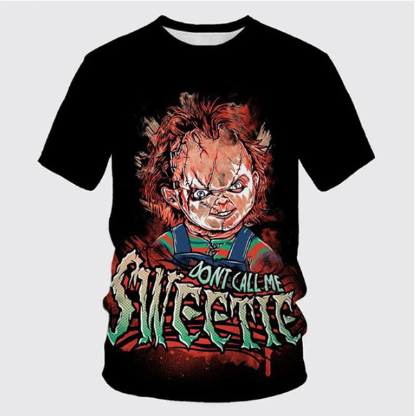 Accept Dear Customer Design Anime/Photo/Star/Singer Pattern/DIY T-shirt Women Men Horror Movie Child's Play Chucky 3d Print Sublimation, White;black
Accept Dear Customer Design Anime/Photo/Star/Singer Pattern/DIY T-shirt Women Men Horror Movie Child's Play Chucky 3d Print Sublimation, White;black