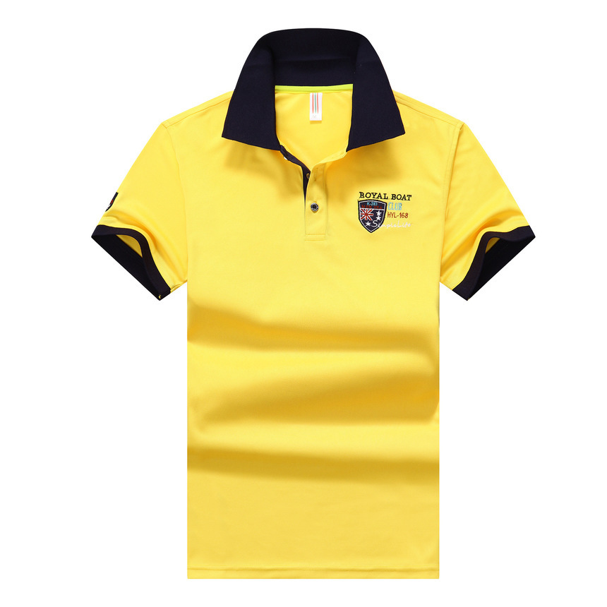men's casual half sve polo shirt, White;black