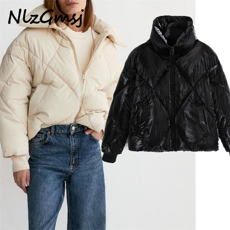Parka Women Fashion Thick Warm Glossy Parkas Loose Padded Jacket Coat Vintage Long Sleeve Female Outerwear Tops 210628, As picture
Parka Women Fashion Thick Warm Glossy Parkas Loose Padded Jacket Coat Vintage Long Sleeve Female Outerwear Tops 210628, As picture