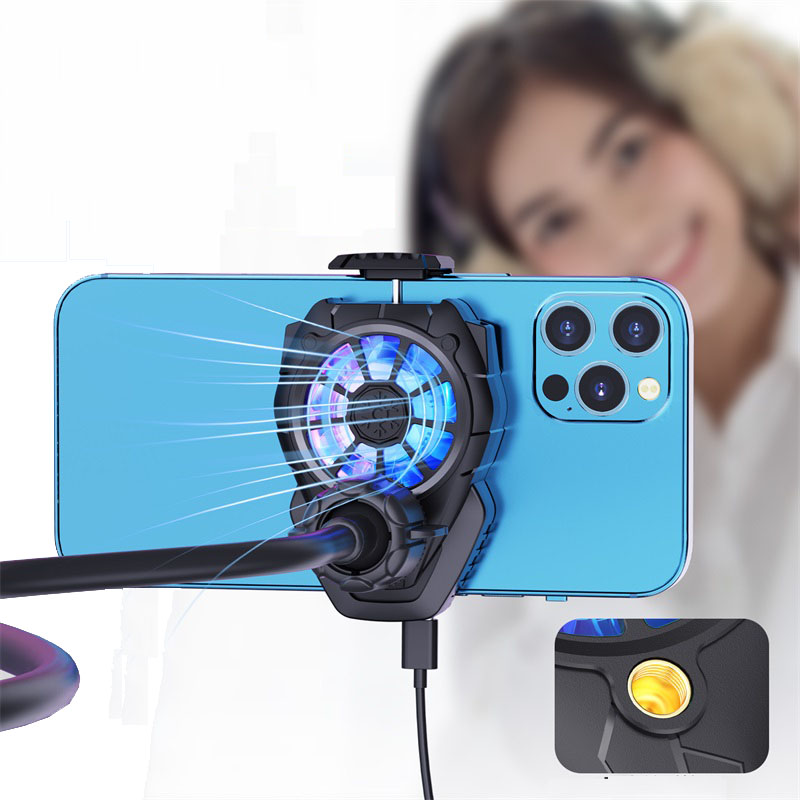 Cool Mobile Phone Live Radiator for 4765inches Gaming Smartphone Back Clamp Cooler Cooling Fan Holder7657782