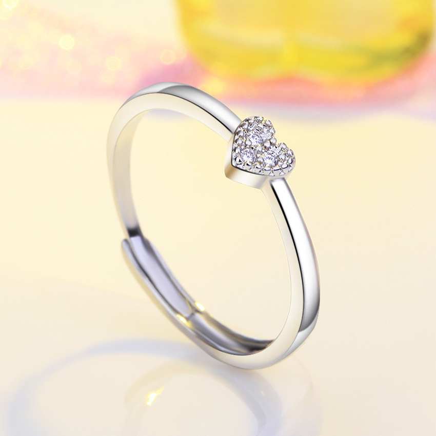 Diamond Heart Ring Band Finger nail Rose Gold Adjustable Open Silver Engagement wed Rings for Women Fashion Jewelry Will and Sandy, Golden;silver
Diamond Heart Ring Band Finger nail Rose Gold Adjustable Open Silver Engagement wed Rings for Women Fashion Jewelry Will and Sandy, Golden;silver