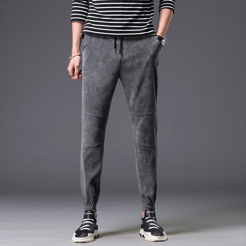 korean streetwear version of women pants the trend beam foot sports casual feet corduroy harlan sweatpants, Black 
korean streetwear version of women pants the trend beam foot sports casual feet corduroy harlan sweatpants, Black