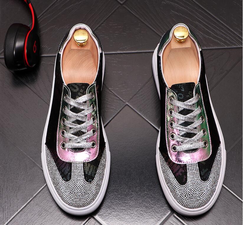 Dress Shoes High Quality Men Rhinestone Silver Colors Causal Loafers For Mens Driving Bottom Rubber Anti-slip Youth Boy Gym Teenagers, Black
Dress Shoes High Quality Men Rhinestone Silver Colors Causal Loafers For Mens Driving Bottom Rubber Anti-slip Youth Boy Gym Teenagers, Black
