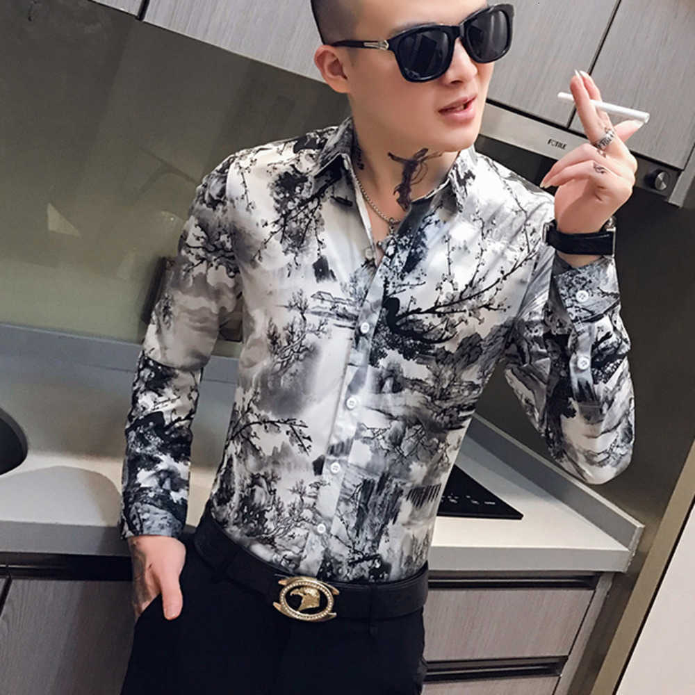 Social Casual Shirt Men Long Sleeve Slim Fit Dress Shirts Designer High Quality Streetwear Night Club Work Male Clothing Camisa 210527, Black
Social Casual Shirt Men Long Sleeve Slim Fit Dress Shirts Designer High Quality Streetwear Night Club Work Male Clothing Camisa 210527, Black