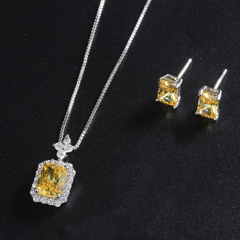 Earrings & Necklace 2021 CopperRectangle Geometr Cubic Zirconia Wedding Party Birthday Present Women Fashion Jewelry Sets, Silver
Earrings & Necklace 2021 CopperRectangle Geometr Cubic Zirconia Wedding Party Birthday Present Women Fashion Jewelry Sets, Silver