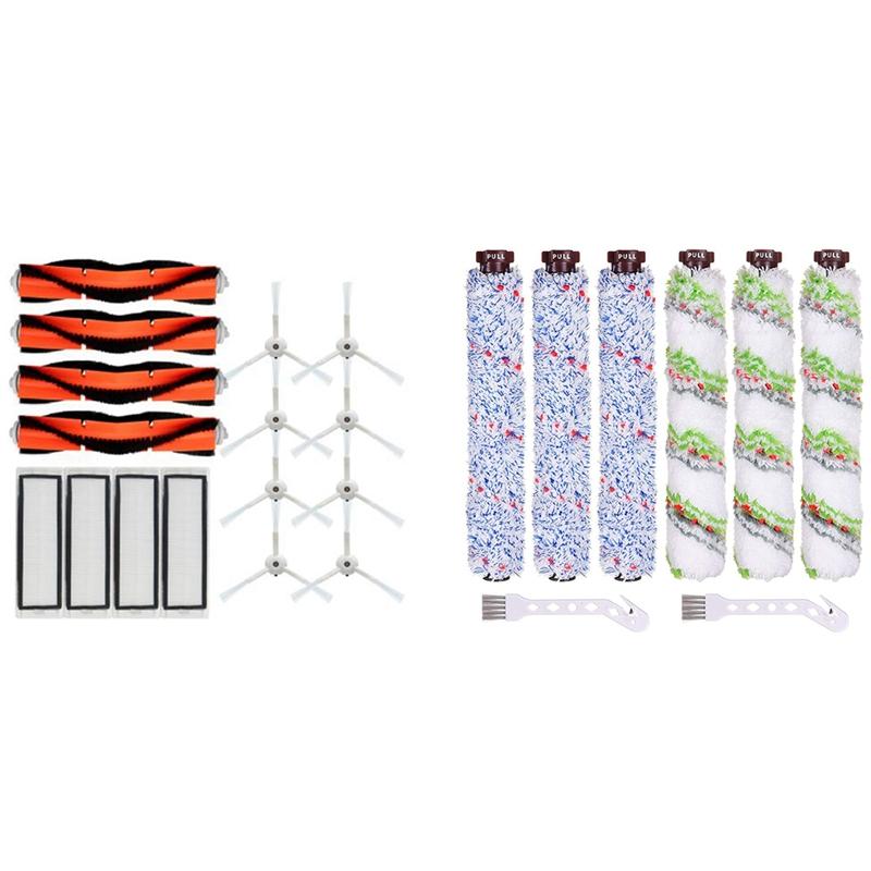 Vacuum Cleaners 2 Set Cleaner Parts: 1 Main Brush Side Filter & Replacement Multi Surface Pet Roll Kit
Vacuum Cleaners 2 Set Cleaner Parts: 1 Main Brush Side Filter & Replacement Multi Surface Pet Roll Kit