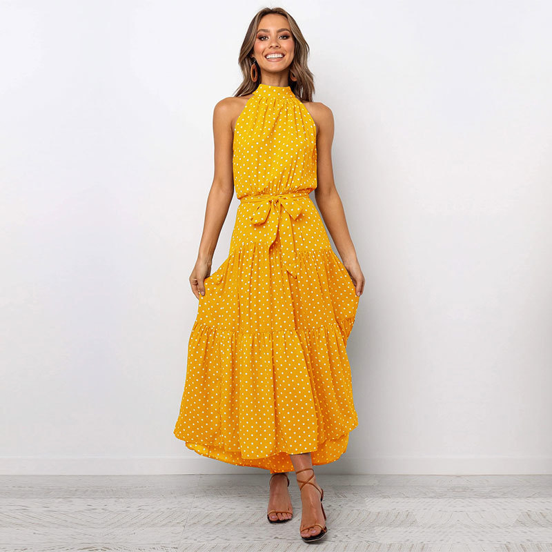2021 Spring Summer New Floral Halter Women Slim Lace Up High Waist Print Long Dress Ladies Party Bandage Maxi Dresses, Color 08
2021 Spring Summer New Floral Halter Women Slim Lace Up High Waist Print Long Dress Ladies Party Bandage Maxi Dresses, Color 08