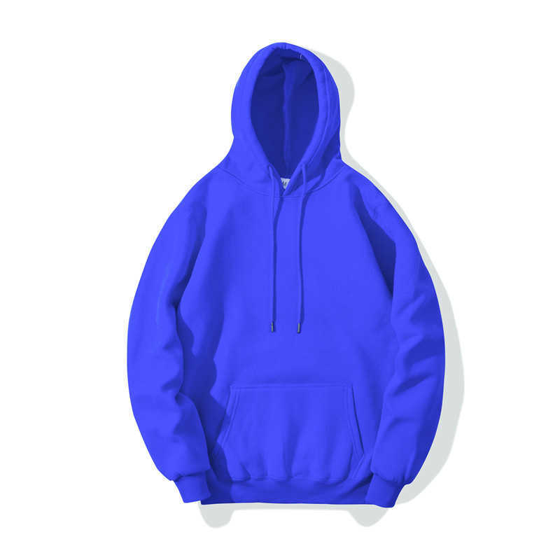 Fashion Pink Men Hoodies Hip Hop Streetwear Casual Hoodies Sweatshirts Elasticity Solid Color Fleece Thick Warm Threaded cuffs Y0804