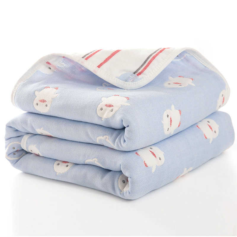Summer Baby thin Quilt born Comforter Baby Six-layer Gauze Bath Towel For Children Baby Blankets(size 80*80) 210701
