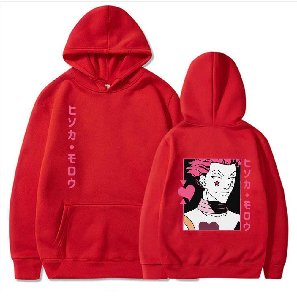 Kawaii Hunter X Hunter Hoodies Men Women Long Sleeve Sweatshirt Hisoka Anime Manga Hoodies Bluzy Tops Clothes Y0804