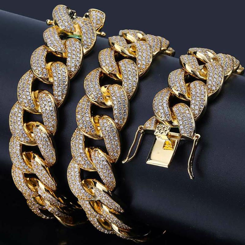 Chains 18mm High-Quality Paved Cuban Link Chain Iced Out Necklace Bling Stone Miami Choker For Men Women Hip Hop Jewelry
Chains 18mm High-Quality Paved Cuban Link Chain Iced Out Necklace Bling Stone Miami Choker For Men Women Hip Hop Jewelry
