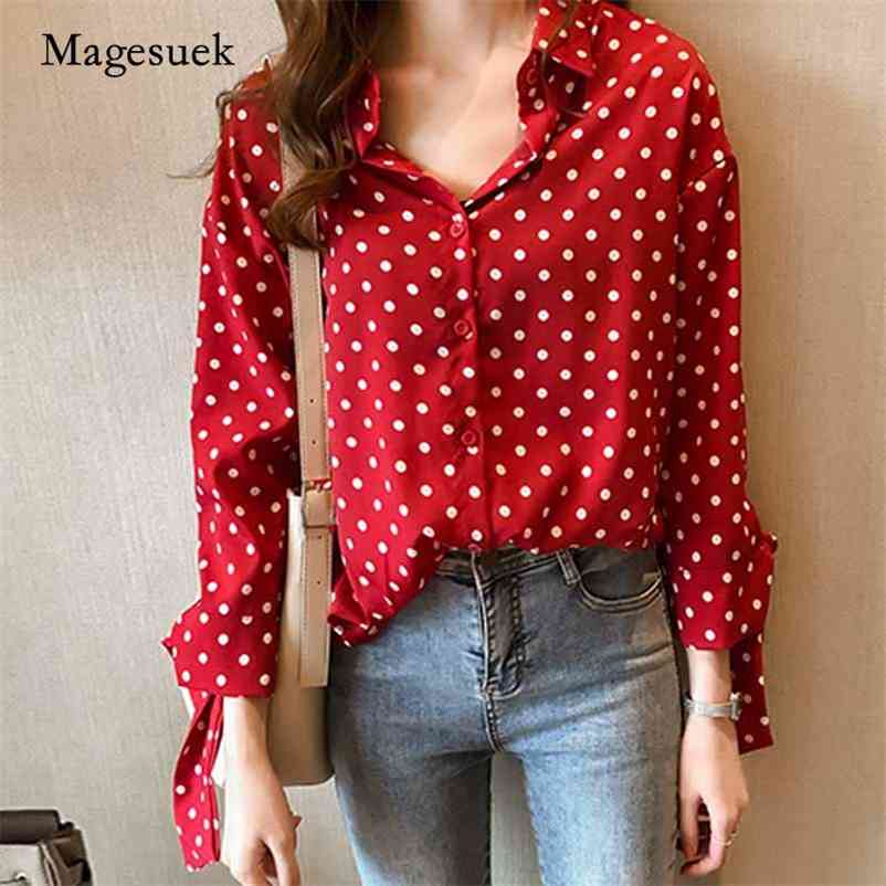 Fashion Women Polka Dot Chiffon Blouses Shirt Loose Plus Size V-Neck Tops Female Bow Long Sleeve Shirts 1202 210518, White
Fashion Women Polka Dot Chiffon Blouses Shirt Loose Plus Size V-Neck Tops Female Bow Long Sleeve Shirts 1202 210518, White