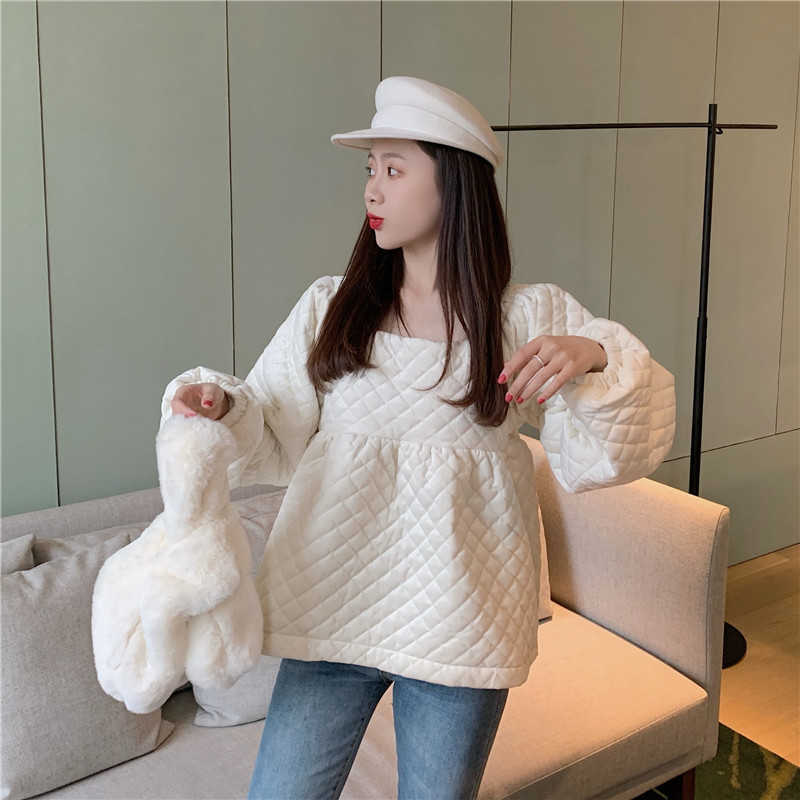 Will ~ firm offers French niche party led ling doll cotton-padded jacket, minus age female brim hubble-bubble sleeve short jacke 210819