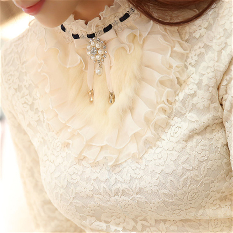 2021 New Ruffle Pearl Women Blouse Lace White Office Lady Shirts Long-sleeved Elegant Solid Slim Sexy Bottoming Shirts Tops P263, Apricot
2021 New Ruffle Pearl Women Blouse Lace White Office Lady Shirts Long-sleeved Elegant Solid Slim Sexy Bottoming Shirts Tops P263, Apricot